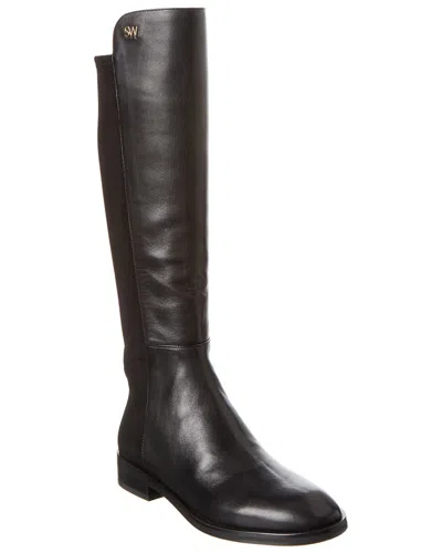 Stuart Weitzman Keelan Leather Tall Boot In Black