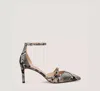 Stuart Weitzman Kenna Strap Pump 75 In Brown