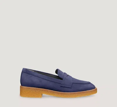 Stuart Weitzman Kingston Loafer The Sw Outlet In Navy Blue