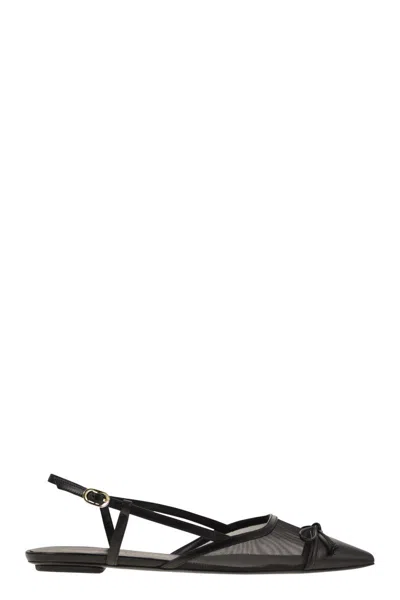 Stuart Weitzman Kitty Slingback In Black