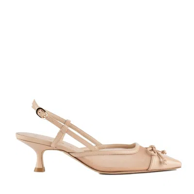 Stuart Weitzman Kitty Slingback 50 Beige