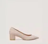 Stuart Weitzman Klara 50 Block Pump The Sw Outlet In Dolce Taupe
