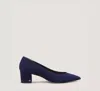 Stuart Weitzman Klara 50 Block Pump The Sw Outlet In Navy Blue