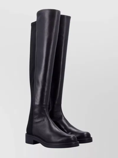 Stuart Weitzman Knee-high Leather Block Heel Boot