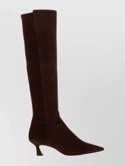 STUART WEITZMAN KNEE HIGH POINTED TOE STILETTO BOOTS