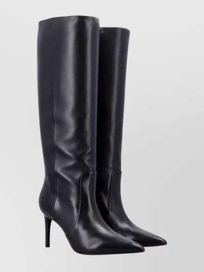 STUART WEITZMAN KNEE HIGH STILETTO POINTED TOE BOOT