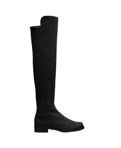 Stuart Weitzman Knee-high Suede Boots In Black
