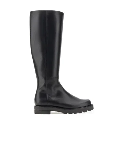 Stuart Weitzman Knee-length Leather Boots In Black