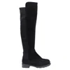 Stuart Weitzman Knee-high Boots In Black Suede In Multi