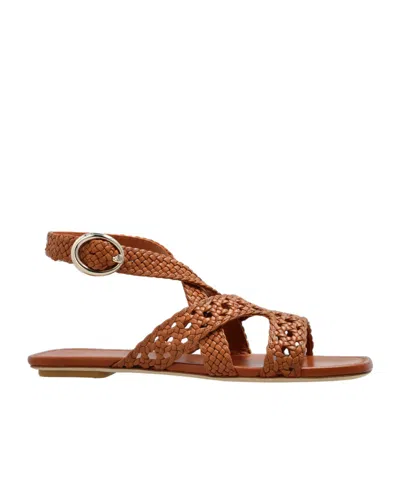STUART WEITZMAN KNITTED FLAT SANDALS