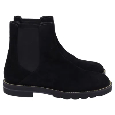 Stuart Weitzman Kolbie Chelsea Boots In Black Suede