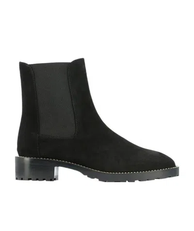 Stuart Weitzman Kolbie Suede Chelsea Boots In Black