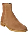 Stuart Weitzman Kye City Suede Bootie In Brown
