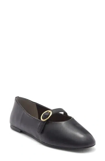 Stuart Weitzman Kyra Mary Jane Flat In Black