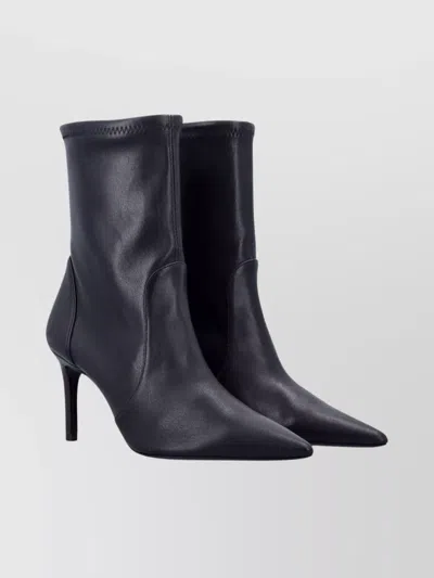 Stuart Weitzman Lace-up Ankle Boot Stiletto Heel In Black