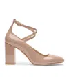 Stuart Weitzman Lace-up High Heels In Nude