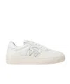 Stuart Weitzman Courtside Monogram Leather Sneakers In White