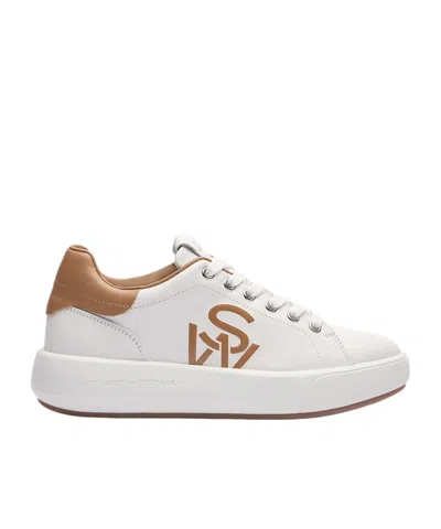 Stuart Weitzman Lace-up Round-head Low-cut Casual Shoes In Multi