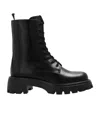 Stuart Weitzman Lacing Short Boots In Black