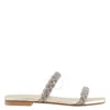 Stuart Weitzman Addison Jewelled Flat Sandals