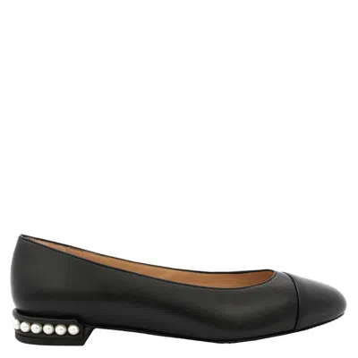 STUART WEITZMAN LADIES BLACK PEARL BALLET FLATS
