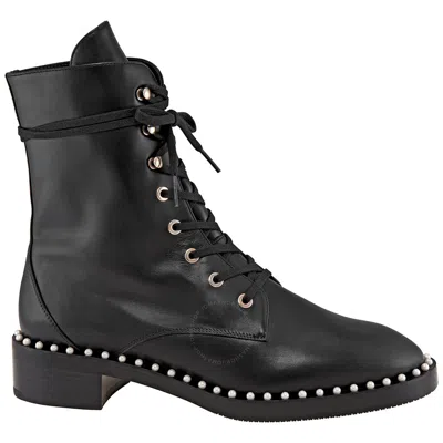 Stuart Weitzman Ladies Black Sondra Smooth Ankle Boots