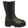 Stuart Weitzman Ladies Ebony Presley Ultralift Platform Bootie In Brown