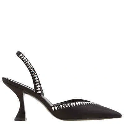 Pre-owned Stuart Weitzman Ladies Gemcut Xcurve 85 Pumps, Brand Size 37 ( Us Size 6.5 ) In Black