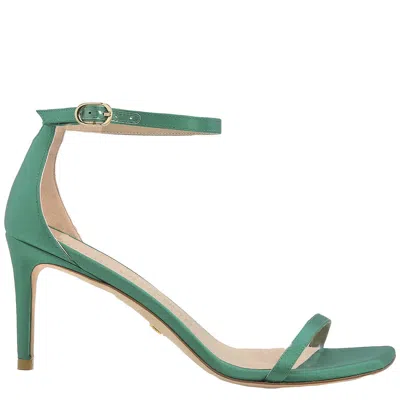Stuart Weitzman Ladies Kelly Green Nudistcurve 75 Sandals
