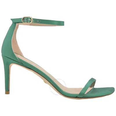 Stuart Weitzman Ladies Kelly Green Nudistcurve 75 Sandals