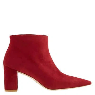 Pre-owned Stuart Weitzman Ladies Suede Stuart 75 Pumps In Check Description