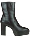 Stuart Weitzman Woman Ankle Boots Black Size 7 Leather In Black