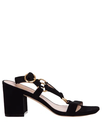 Stuart Weitzman Lalita Heeled Sandals In Black