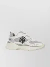 Stuart Weitzman Leather And Mesh Sneakers In White