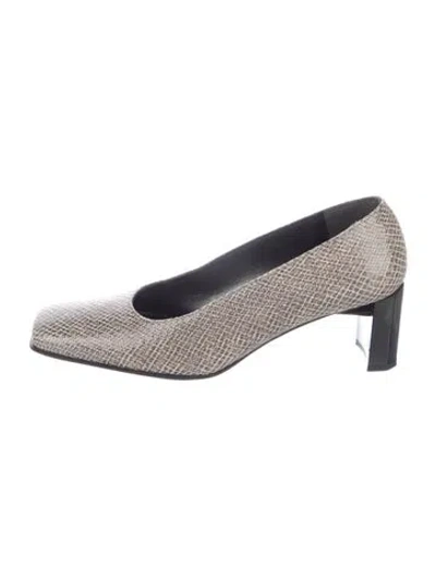 Pre-owned Stuart Weitzman Leather Animal Print Pumps In Multi