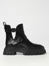 Stuart Weitzman Flat Ankle Boots  Woman In Black