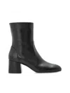 Stuart Weitzman Leather Ankle-length Boots In Black