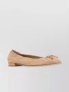 Stuart Weitzman Powder Pink Leather Bria Ballerinas In Neutral