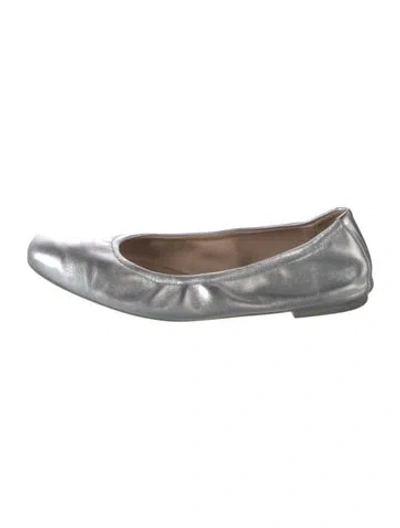 Pre-owned Stuart Weitzman Leather Ballet Flats