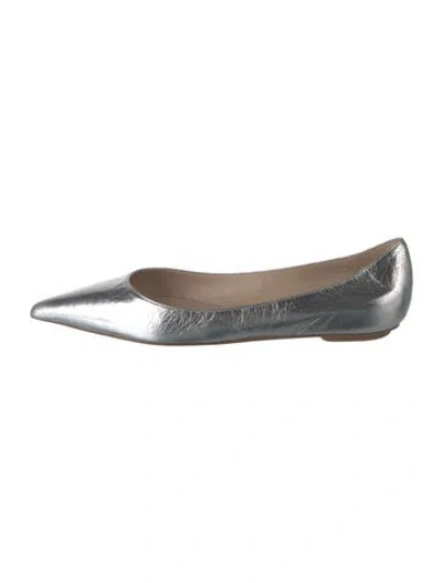 Pre-owned Stuart Weitzman Leather Ballet Flats