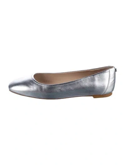 Pre-owned Stuart Weitzman Leather Ballet Flats In Blue