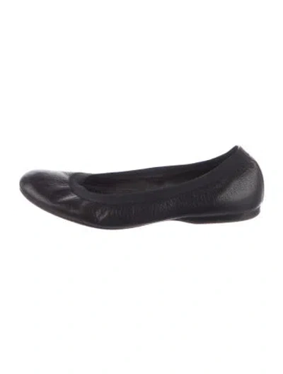 Pre-owned Stuart Weitzman Leather Ballet Flats In Blue