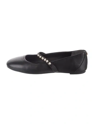 Pre-owned Stuart Weitzman Leather Ballet Flats In Blue