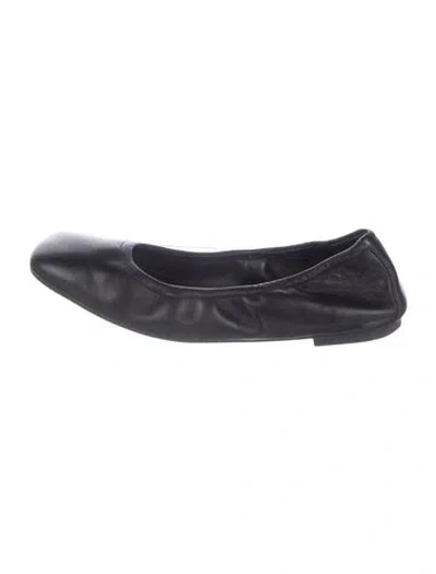 Pre-owned Stuart Weitzman Leather Ballet Flats In Blue
