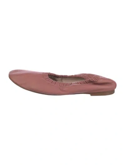 Pre-owned Stuart Weitzman Leather Ballet Flats In Pink