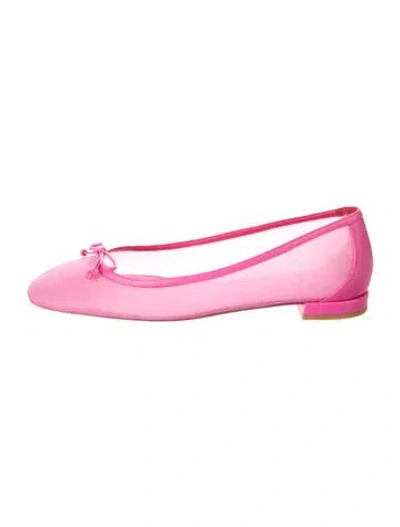 Pre-owned Stuart Weitzman Leather Ballet Flats In Pink