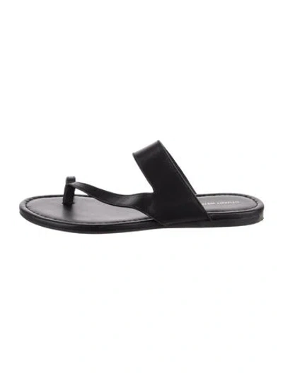 Pre-owned Stuart Weitzman Leather In Black