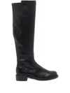 Stuart Weitzman High Boots With Round Toe And Block Heel In Black