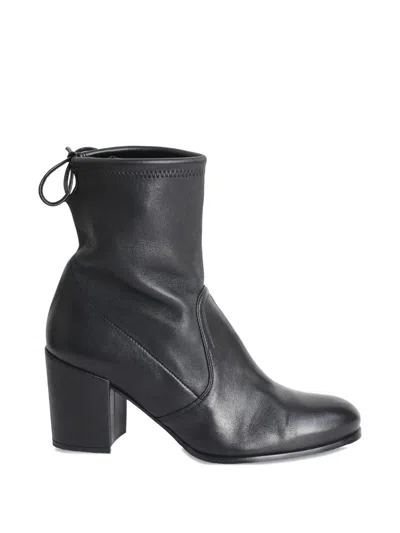 Pre-owned Stuart Weitzman Leather Boots In Black