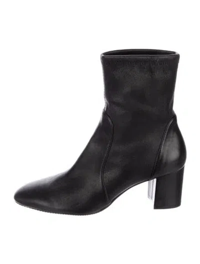 Pre-owned Stuart Weitzman Leather Boots In Black
